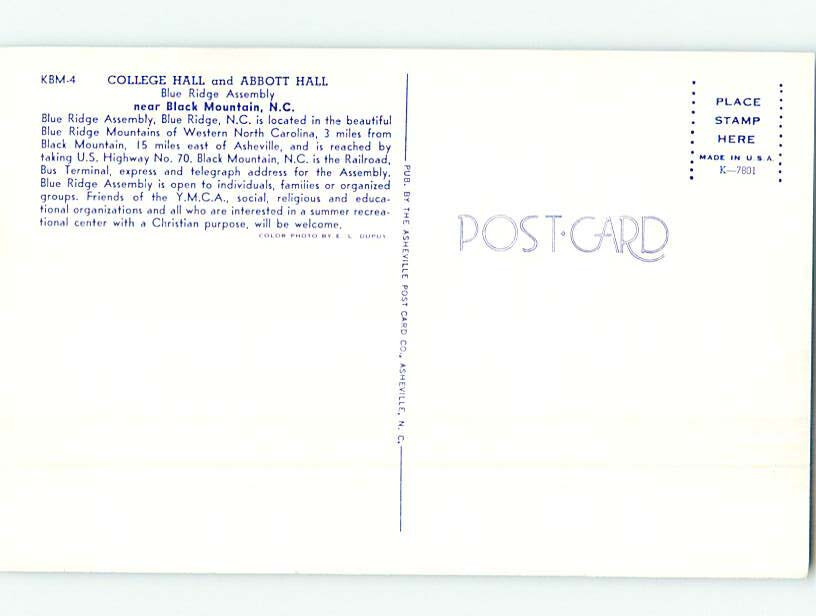 Chrome COLLEGE SCENE Black Mountain Near Asheville North Carolina NC