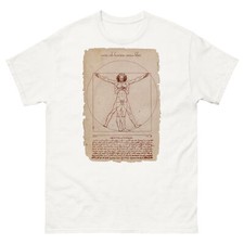 Vitruvian man T shirt, Leonardo da Vinci