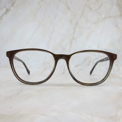 Link Occhiali Eyeglasses Frame Men's Full Rim Brown Full Rim Aviators  53-16-140