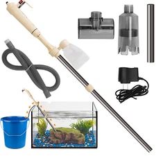 Electric Aquarium Vacuum Gravel Cleaner Adjustable Automatic Fish Tank Cleaner