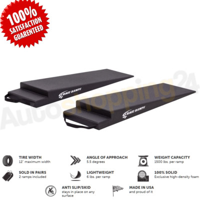 Race Ramps RR-TR-4 4'' H Trailer Ramps with 5.5 Degree Approach Angle