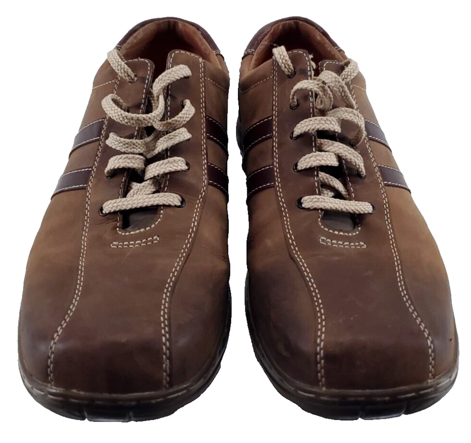 Zapatos de vestir informales de cuero marrón vintage SKECHERS 4400 Y2K para hombre talla 12 Foto 3 de 4