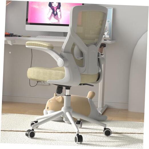 High Back Adjustable Ergonomic Office Chair in Beige
