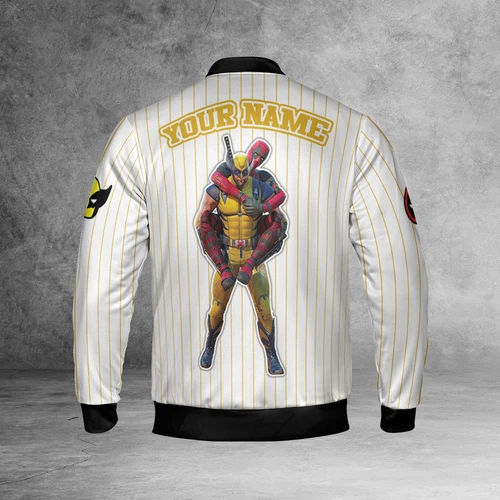 Personalized Wolverine & Deadpool Bestie Friends BFF Superheroes Jacket