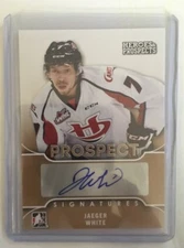 2015-16 Heroes & Prospects Jaeger White Auto Prospect Leaf 15/16 Rookie RC