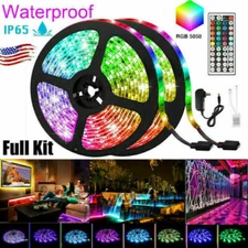 10M RGB 5050 LED Strip Light Remote Kit Fairy Lights Christmast Room Wall TV Bar
