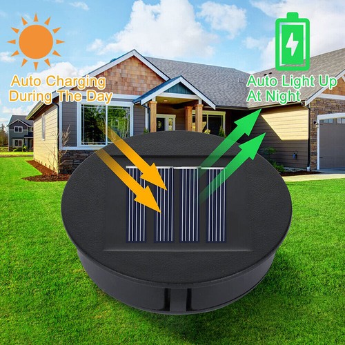 2 Pack Solar Lights Replacement Top 10 lumens LED Solar Panel Lantern Lid Lights - Picture 6 of 11