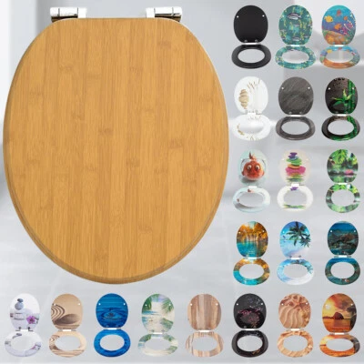 HOMSEAT Wc Sitz Mit Absenkautomatik Viele bunte Motive,Toilettendeckel aus Holz