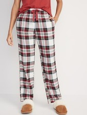 Old Navy Women  s Size 2X  Flannel Pajama Pants  Red White Plaid .. NWT  25