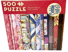 COBBLE HILL 500 PIECE JIGSAW PUZZLE - QUILTS - COMPLETE