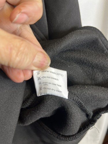 Womens Zip Up Fleece Hoodie Jacket Size Medium black NEW jacket Laslulu brand - Picture 10 of 14