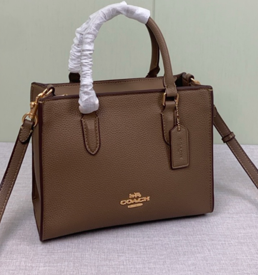 新品　COACHマギースモール トート ショルダー ブラウン2way CY668 楽天市場】コーチ 2WAYハンドバッグ マギー スモールトート CY668