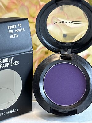 #ad #ad MAC Eye Shadow Matte *POWER TO THE PURPLE* Full Size New in Box Free Shipping $15.95