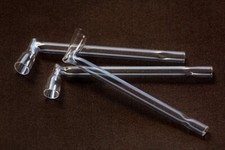 5 x Glass Lily Pipe Lufki Fifka Cigarette Holder Angled
