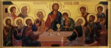 Orthodox Icon Magnet -Mystical Supper 3.5” x 1.5" Durable Acrylic ¼" thick -NEW