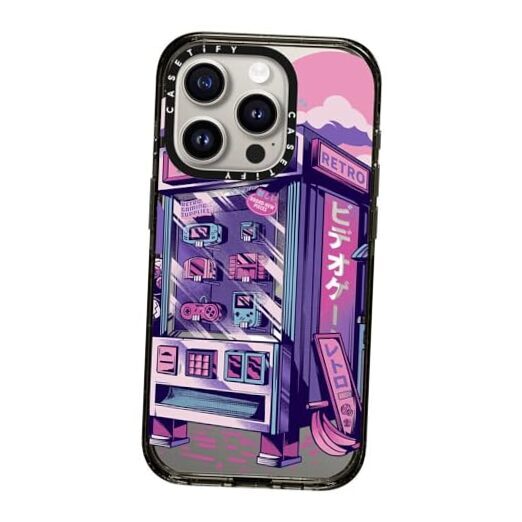 Impact iPhone 15 Pro Case [4X Military Grade Drop Tested Retro Vending Machine