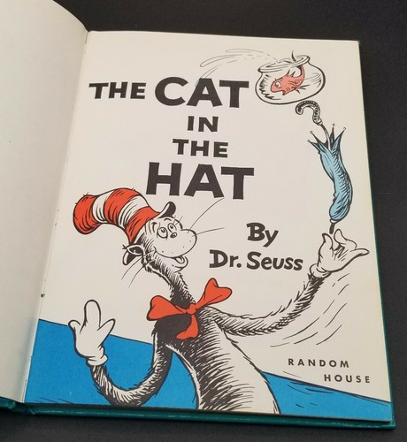 2 Dr. Seuss Books The Cat in A Hat & Fox in Socks Hardcover I Can Read Myself - Foto 10 di 19