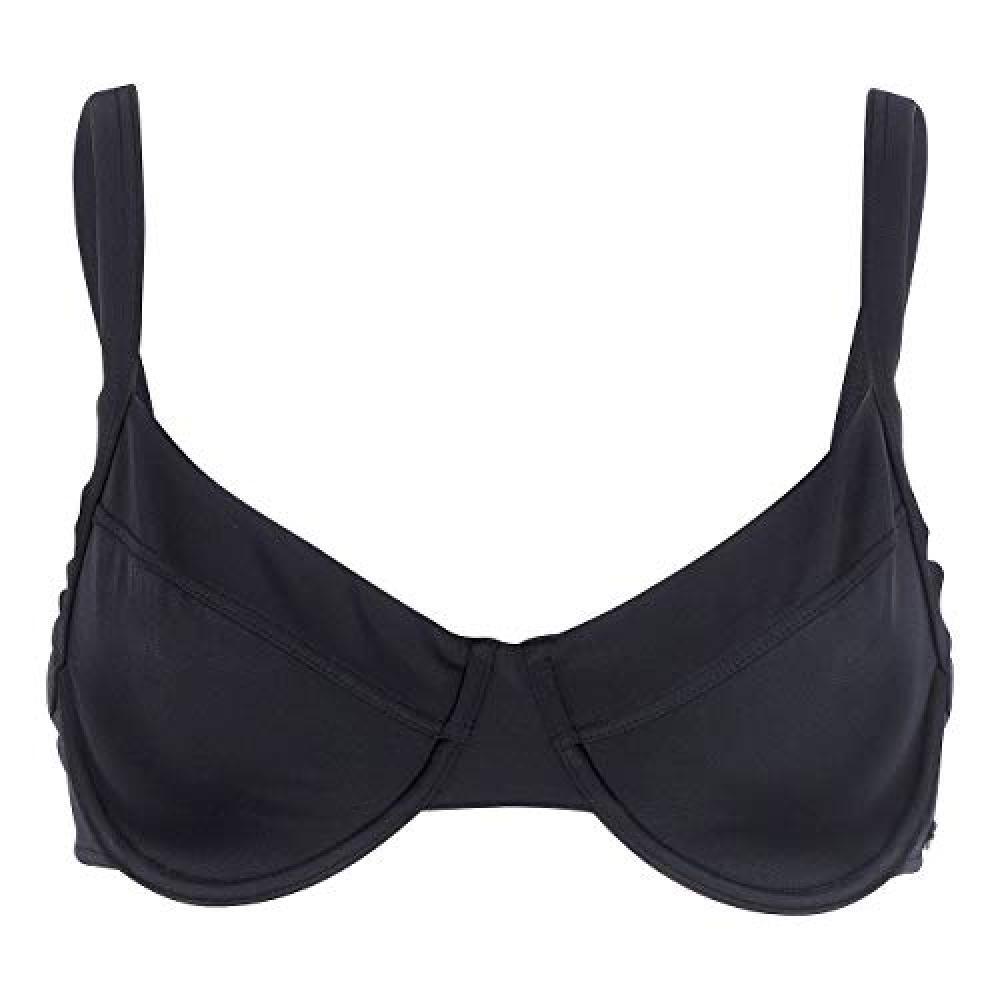 (TG. 46 Corto) Fashy Women Top, Reggiseno Bikini Donna, Nero, 46 C - NUOVO