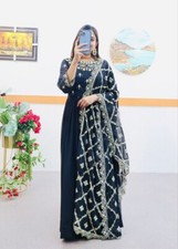 GOWN SALWAR KAMEEZ PAKISTANI INDIAN WEDDING PARTY WEAR DRESS BOLLYWOOD SUIT NEW