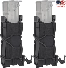 Tactical Hunting Single Magazine Bag for Pistol 9mm Mag Carrier Flashlight Pouch