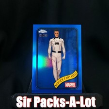 2025 Topps Chrome Marvel Mister Fantastic #89 Blue Refractor SP 121/299