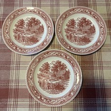 Set Of 3 Vintage Luncheon Plates Memory Lane ...