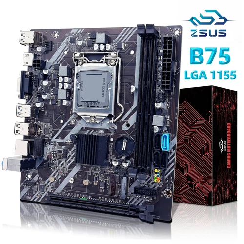 Scheda Madre B75 Schede Madri Desktop LGA 1155 Supporto RAM DDR3 Con Interfaccia