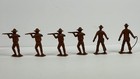 Vintage 1960s 39 Figures Wild West Town Brown MPC Cowboys, + 15 Unbranded — photo 7