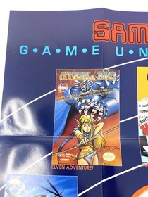 Sammy's Game Universe NES Poster American Sammy VTG Nintendo Amagon Ninja Taro