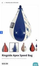 Ringside Apex Speed Bag Blue White Boxing Tra...
