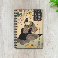 Utagawa Kuniyoshi Japanese Ukiyo-e Spiral Notebook Ruled Line Journal