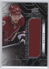 2015-16 UD Black Rookie Trademarks Relics Max Domi #RTR-MD 0r4