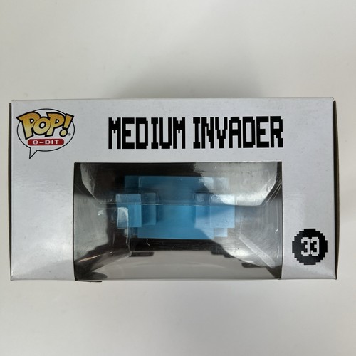 Funko Pop Space Invaders Medium Invader 33 Blue Game Stop Pop Stack Protector - Picture 5 of 6