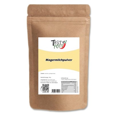 Tasty Pott Magermilchpulver 2x 1000g Beutel Milchpulver Doppelpack Milch