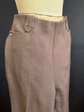 Vintage 1940s 40s 1950s 50s western slacks pants womens Tan Karman gaberdine