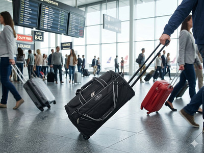 Samsonite Andante Overhead Rolling Reisetasche Pull Along Koffer Seesack auf Rollen
