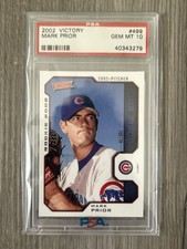 2002 Victory Mark Prior RC Rookie Card PSA 10 Dodgers Coach. rookie card picture