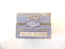 1937 - 1940 Ford 60 Hp Piston Rings Nos Ford 82as-6149-e .020 Oversize Open Box