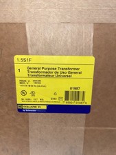 Square D 1.5S1F 1.5kVA Dry Type Transformer 240/480V-120/240V 1PH NEMA 3R