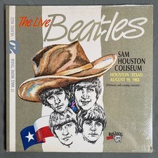 THE BEATLES THE LIVE BEATLES SAM HOUSTON COLISEUM 2 x LP ITALY 1987 SEALED!