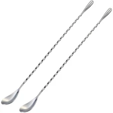 Stainless Steel Bar Spoons 12 Inch Long Handle Cocktail Stirring Mixers for