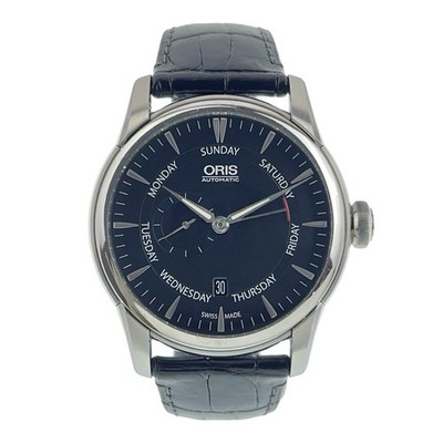 Oris Artelier Pointer Stainless Steel Black Dial 44mm Automatic Mens Watch 7666
