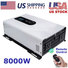 8000W Pure Sine Wave Inverter Solar Off Grid 4000W 12V 24V 48V 72V to Max 110V