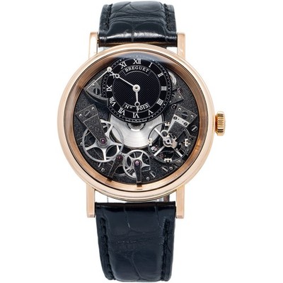 Breguet Tradition 7057BR 2021 Paper 18k Rosegold Black Dial Manual Men's 40mm