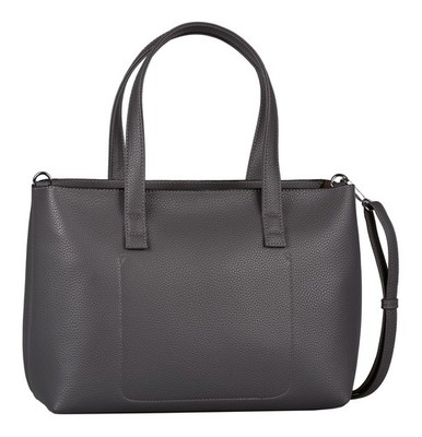 TOM TAILOR Elis Zip Shopper M Umhängetasche Tasche Dark Grey dunkelgrau Neu