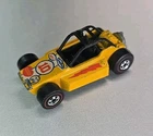 NICE Vintage Mattel Hot Wheels 1975 Rock Buster Red Line Toy Car Diecast Yellow