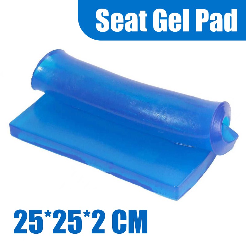 Motorcycle Bike Seat Gel Cooling Pad Shock Absorption Mat Cushion 25*25*2cm Blue