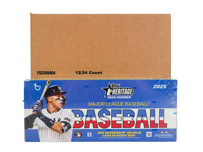 2025 TOPPS HERITAGE HIGH NUMBER BASEBALL HOBBY 12-BOX CASE