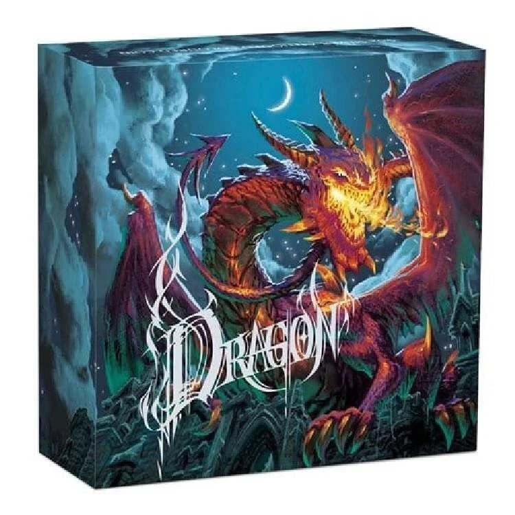 2023 Tuvalu 5 oz Silver Antiqued and Colorized Dragon MIntage of only 388 - Image 4 of 4