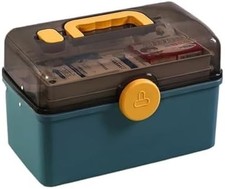 Large Capacity Family Medicine Organizer Portable First Aid Kit